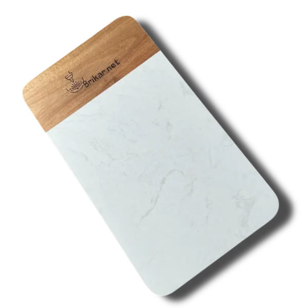25002-Planche marbre et acacia personnalisée